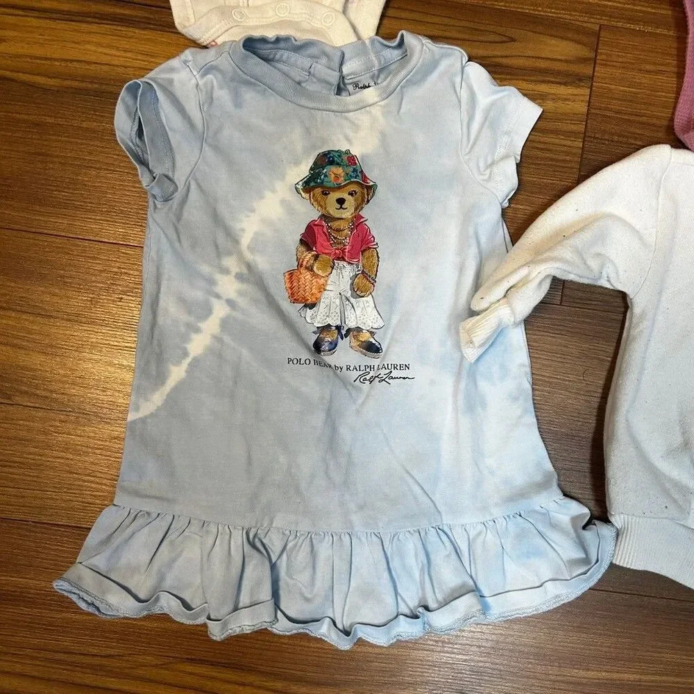Baby Girls Clothing Lot 9M Ralph Lauren Polo Bear Dress Minnie Mouse Carter